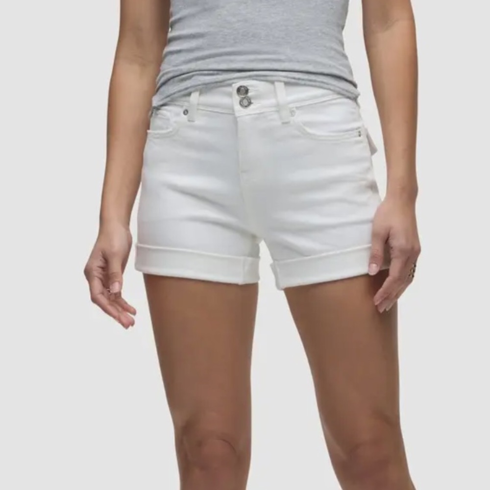 Hudson Jeans White Croxley Jean Shorts